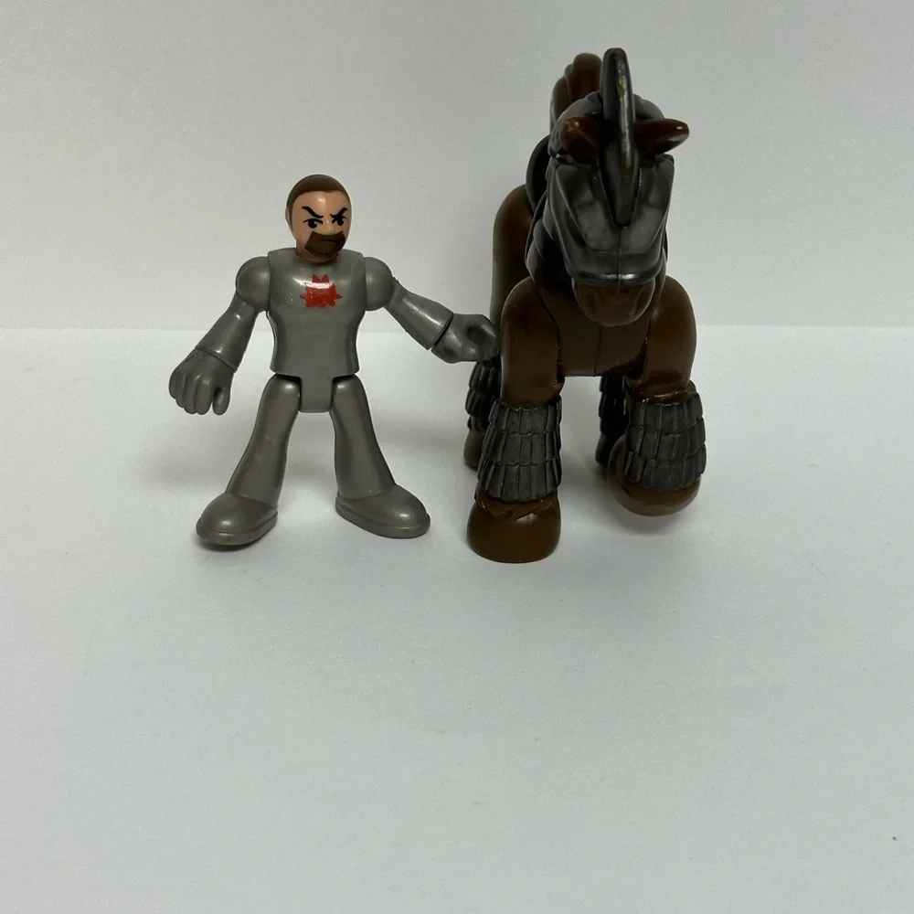 Imaginext SIR ANGUS Knight Armored Horse Figures Fisher Price 2011